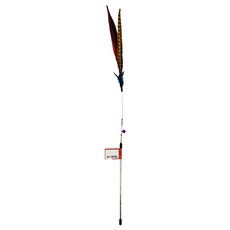 PetBest 仲夏夜之夢鋼絲逗貓棒 AT-3660, 藍點金雞, 1支