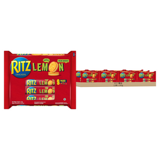 RITZ 麗滋 三明治餅乾 檸檬口味 隨手包 9包, 243g, 12袋