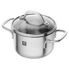 ZWILLING 雙人 Pico 18/10不鏽鋼 電磁爐/烤箱 不燙手手柄 小烤鍋 0.8L, 12cm, 1個, 不鏽鋼