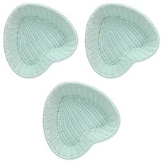 BeurreokMateu 粉彩藤籃心形, 3個, 薄荷綠