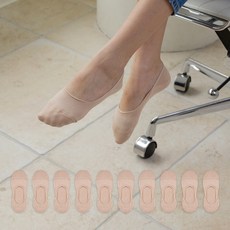 STUDIO SOCKSTOP 女性用腳尖加固網眼隱形襪10雙組