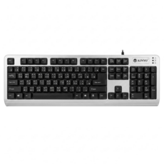 Wired 鍵盤 銀黑色 KB-18U 機械軸 104鍵 標準全尺寸 450 x 21 x 152mm 線長140cm 480g 相容個人電腦與筆記型電腦