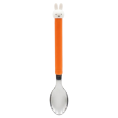 kanesho 金正陶器 MIFFY 湯匙 立體頭, 橘色, 單一商品, 1個