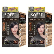 SOFEI 舒妃 草本護髮染 50g, 自然黑褐, 2盒