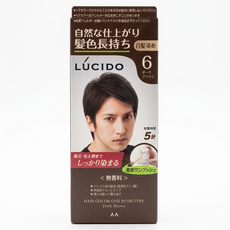 LUCIDO 倫士度 按壓式染髮霜 50 + 50g, 深棕色, 1組