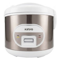 Kinyo 7人份 鋁(不沾塗層) 可拆卸內鍋蓋 電子鍋 500W 3級能源效率 白色 REP-15 250 x 235 x 250mm 2055g 附飯匙/量杯/蒸盤/電源線