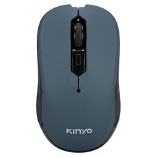 Kinyo 2.4GHz Wireless 滑鼠 墨藍 1600DPI 超靜音 DPI切換 支援Mac OS AA電池 GKM-538
