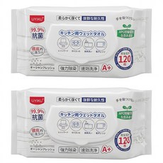 UYIKU 蘿林嚴選 廚房去油去汙濕巾120抽 700g, 2包
