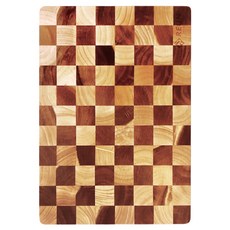 REuN 瑞恩 棋盤原木砧板, 茶色, 1個