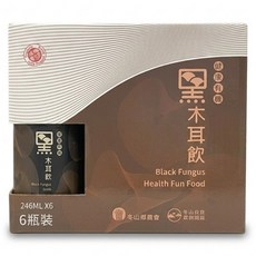 冬山鄉農會 有機黑木耳飲禮盒, 246ml, 6瓶