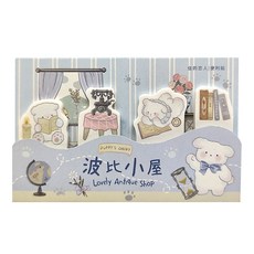 CARD LOVER 信的戀人 可愛古董鋪 便利貼, 波比小屋, 120張, 3本
