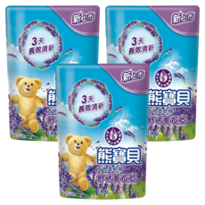 Snuggle 熊寶貝 柔軟護衣精 舒恬薰衣草 補充包, 1.84L, 3包