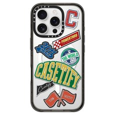 CASETiFY 學院 手機殼 iPhone 16 Pro MagSafe 兼容 强韌防摔 透明色 + 黑色