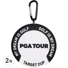 PGA TOUR 高爾夫姓名牌目標球洞杯, 白色