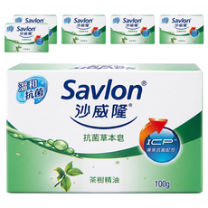 Savlon 沙威隆 草本抗菌皂, 100g, 6個