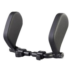 車用側睡靠枕 基本款 PVC皮+ABS記憶棉, 黑色, 1個