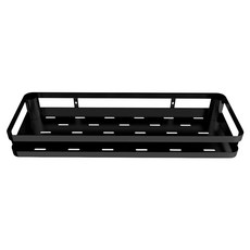 Lifecode 生活密碼 收納王304不鏽鋼 免打孔壁掛置物架/調味架, 1個, 炭黑色