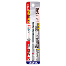 VESSEL Tools 緩衝六角柄鑽頭 鐵工用 AMD-3.4, 1個