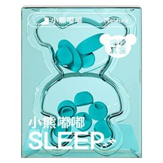 KING KONG 小熊矽膠隔音降噪耳塞 防噪音睡眠耳塞 附4對替換頭 顏色隨機, 1組, 8個裝
