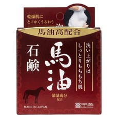 MEISHOKU 明色 泡美人馬油潔面皂, 80g, 1個