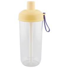 LocknLock 樂扣樂扣 嚼對搖搖吸管杯, 蜂蜜奶油黃, 1個, 700ml