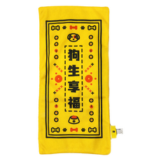 PETSVILLE 派思維 傳說系列 狗狗享福發聲符紙 100%聚酯纖維, 1個, 黃色 + 黑色 + 紅色