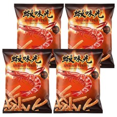 裕榮食品 蝦味先 麻辣口味, 55g, 4包