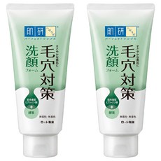 HADALABO 肌研 台灣公司貨 毛穴對策洗顏乳 雙重酵素精華 清潔毛孔 保濕, 100g, 2條