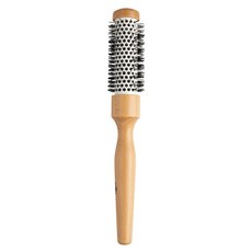 Braun Wettberg 珀薇 FSC原木陶瓷熱塑捲髮梳 36mm 50g, 原木色, 1個