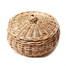 藤編Slimit蓋子藤編籃, 混色, 1個