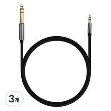 Coms 立體聲 3極 AUX 3.5 M 6.35 M 連接線 BT208, 1個, 1.2m, 3個