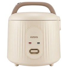 Kinyo 3人份 鋁不沾塗層 不可拆卸 電子鍋 280W 能源效率 4 級 奶茶色 REP-03 飯匙、量杯、蒸盤 尺寸 230x230x225mm 重量 1540g