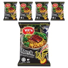 Vit's 唯一麵 南洋風味速食麵 東方烤鴨風味 78g, 5包