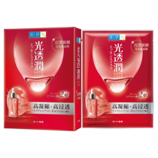 HADALABO 肌研 台灣公司貨 光透潤亮澤緊緻面膜 25ml, 6片, 1盒