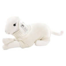 Steiff 德國金耳釦泰迪熊 綿羊, 18cm, 白色, 1個