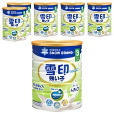 SNOW 雪印 強小子 PLUS成長營養配方 3號 1~7歲, 6個, 1個裝, 850g