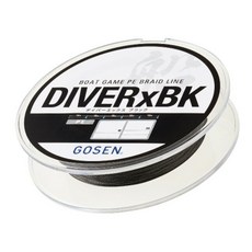 GOSEN DIVER X BLACK 強力PE線 GBD4B30, 黑色, 1個