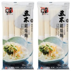 五木 銀絲麵 純素, 400g, 2包