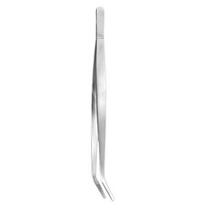 Cuisipro. 斜角擺盤鑷子 19.8 x 2.5 x 1cm 63g, 銀色, 1支