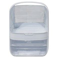 潘朵拉桌上型化妝品收納, 水晶白, 1個