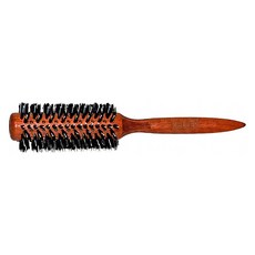 fA brushes FSC櫸木大尺寸黑豚鬃圓珠熱對流熱塑梳捲髮梳 德國製 64mm, 單一顏色, 1支