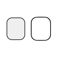 imos 藍寶石鈦合金框手錶保護貼 CNC霧面黑框, 1個