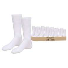 Doobalro 女款優質素色長筒襪 10雙