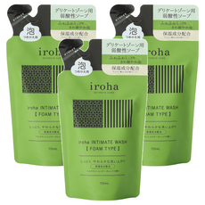 iroha INTIMATE WASH 私密沐浴乳補充包 佛手柑與苦橙香, 3件, 135ml