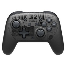 Nintendo 任天堂 SWITCH Resident Evil Requiem 惡靈古堡 9 安魂曲 特仕版 Pro 控制器, 黑色, 1個, BEE-008
