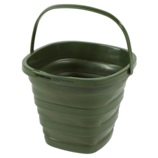 CAPTAIN STAG 鹿牌 折疊提水桶 9L 橄綠 耐寒溫度-20度 UW-1533 310 x 310 x 240mm 收納310 x 305 x 50mm 540g 1個