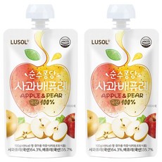 LUSOL 果泥 水梨蘋果, 100g, 2包