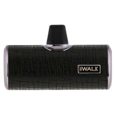 Iwalk Battery 皮革口袋行動電源 4500mAh Type-C 原廠保固, DBS4500C, 黑色