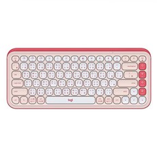 logitech 羅技 POP ICON KEYS Wireless 鍵盤 薄膜式 / 剪刀腳結構 (低平外型) 蜜糖粉 YR0101