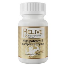 RELIVE 百大蔬果酵素天然B群, 30錠, 600mg, 1罐
